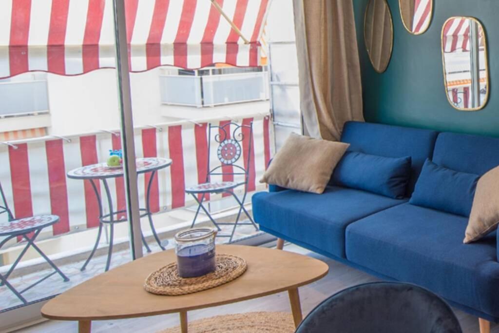 4 Couchages Climatise Direct Plage Wifi Parking 昂蒂布 外观 照片